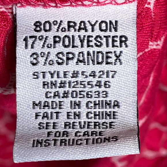 Habitat Clothes to Live In Womens Size Large Pink Top V Neck Textured Pocket - Picture 9 of 10